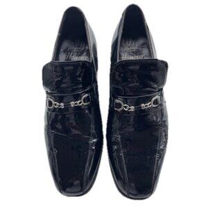 Vintage Hanover Plain Toe Blucher Shoes Men’s Sz 9.5 D/Black Silver Shoes